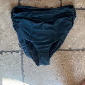 Albion Teal High-Waisted Bikini Bottom